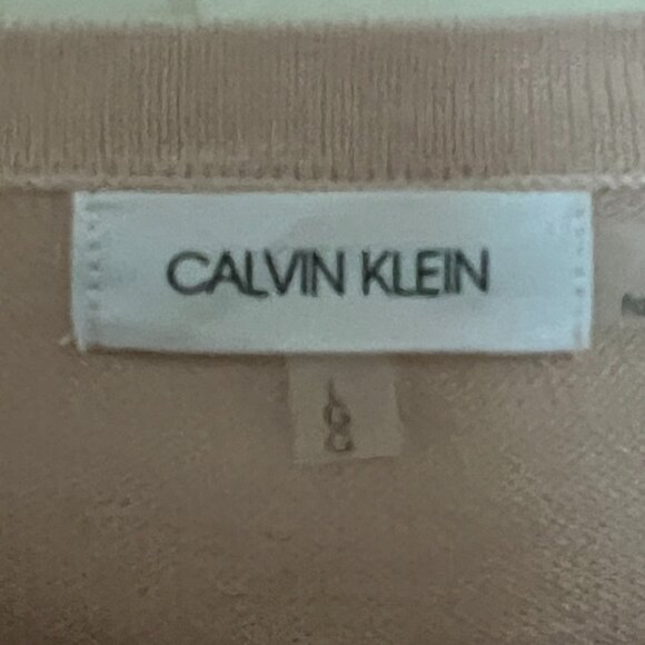 Calvin Klein Pink Top with Lace Sleeves - Picture 4 of 4